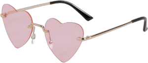 Boohoo Heart Frame Sunglasses