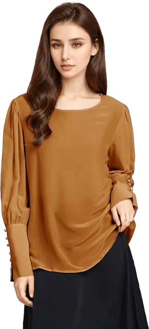 Women's Silk Pullover Blouse