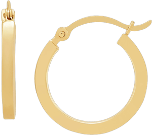 Saks Fifth Avenue 14K Yellow Gold Round Hoop Earrings