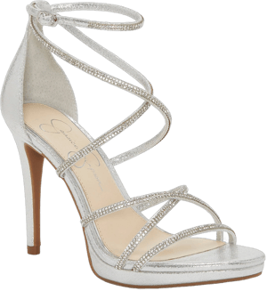 Jessica Simpson Women's Jaeya Rhinestone Strappy Dress Sandals