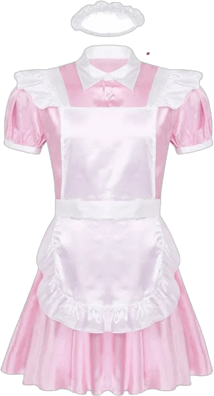 French Maid Sissy Dress with Apron Set