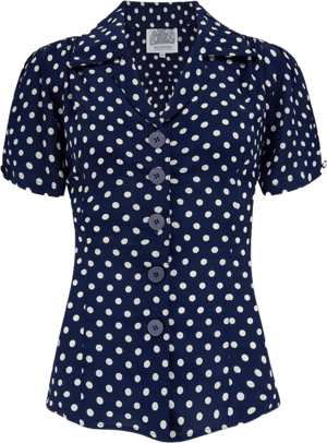 The Seamstress of Bloomsbury Grace Polka Blouse