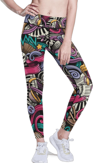 Women's Stretchy High Waist Yoga Pants with Hidden Pockets