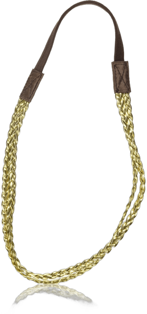 Caravan Women's Headband with 2 Braids Stretch