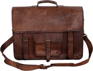 FR Fashion Co. Men's Classic Leather Messenger Bag