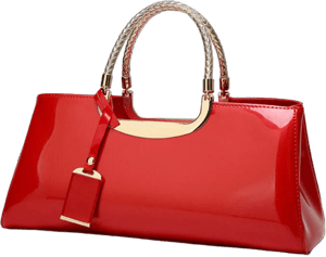 Women's PU Patent Leather Handbag with Shoulder Strap