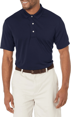 Pga Tour Men's Short Sleeve Airflux Solid Golf Polo Shirt