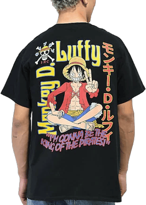 One Piece Luffy Black T-Shirt