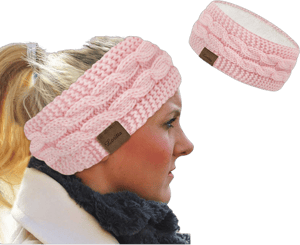 Loritta Women's Fuzzy Cable Knit Headband