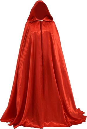Women's Satin Hooded Cape