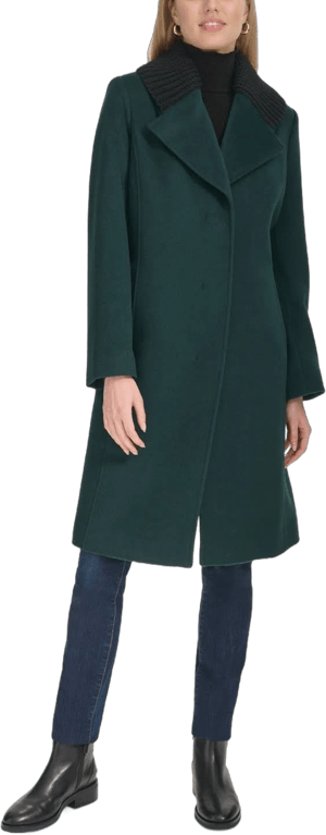 Cole Haan Women's Shawl Collar Wool-Blend Coat