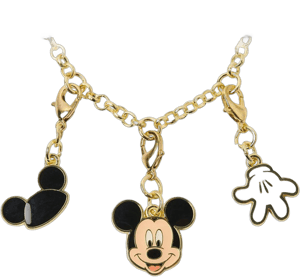 Disney Mickey Mouse Charm Bracelet and Pouch Set