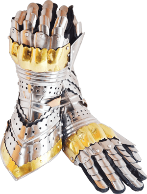 Queen Armour Medieval Articulated Gauntlet Gloves