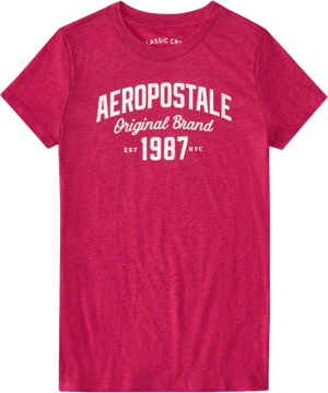 Aeropostale Women's Original Brand Foil Graphic Tee