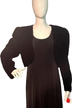 Nordstrom Velvet Bolero Jacket with Puff Sleeves