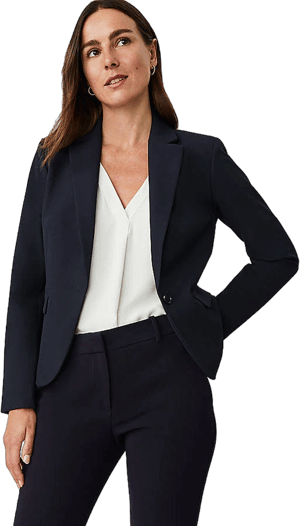 Ann Taylor Women's Notched One Button Blazer