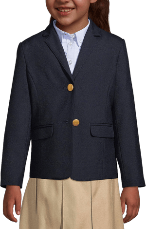 Lands' End Girls Hopsack Blazer