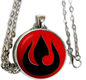 Fire Nation Inspired Symbol V3 Pendant Necklace