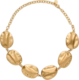 CULT GAIA Veda Brushed Brass Choker Necklace