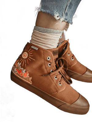 Bangs Sunrise Mountain High Top Vegan Sneakers