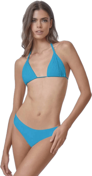 PQ Swim Women's Isla Macramé Triangle Bikini Top