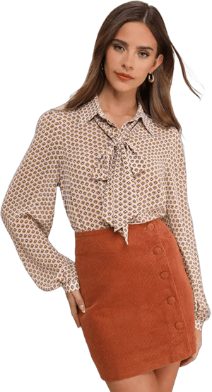 Lulus Exclusive Corduroy Button Front Skirt