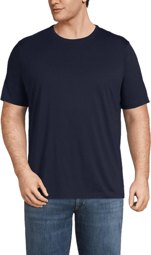 Lands' End Men's Supima Crewneck Tee