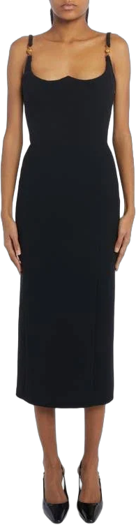 Versace Medusa Silk Cocktail Dress