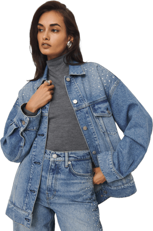 Reformation Brooks Oversized Denim Jacket