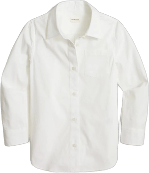 J.Crew Girls' Cotton-blend Button-Up Shirt