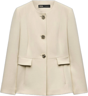 Zara Tailored Flap Blazer