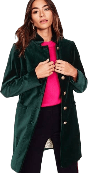 Boden Women's Hamilton Velvet Coat