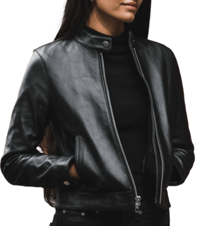Thursday Boot Company Women's Leather Racer Jacket