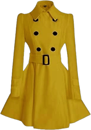 ForeMode Women's Swing Double Breasted Wool Pea Coat with Belt Buckle