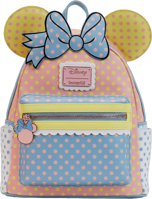 Loungefly Disney Minnie Mouse Pastel Polka Dot Mini Backpack