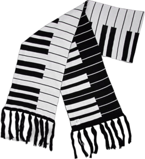 Aim Music Fine Knit Keyboard Scarf