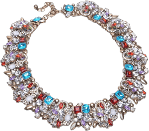 Jerollin Women's Vintage Chunky Chain Choker Collar Bib Statement Necklace