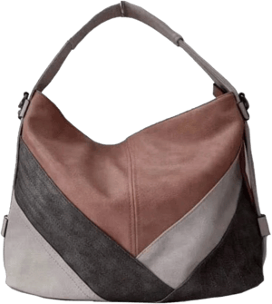 Classica Colorblock Patchwork Leather Hobo Bag