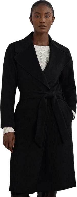 Ralph Lauren Women's Wool-Blend Wrap Coat
