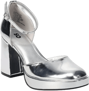 Juniors' SO Ankle Strap Platform Shoes, Women's, Size: 10, Silver