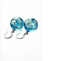 Shady And Katie Blue Planet Earrings