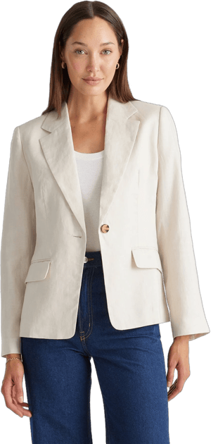 Quince Women's European Linen Structured Blazer