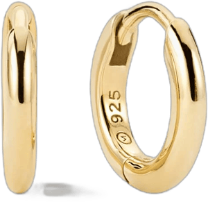 Mejuri Gold Vermeil Tube Huggie Hoops