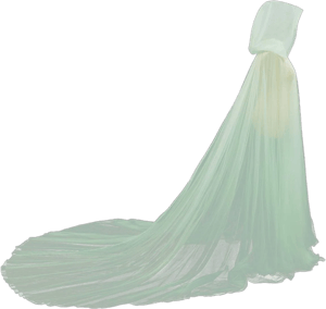 Women's Tulle Cape Hooded Elf Cloak Bridal Dress Robe with Long Train