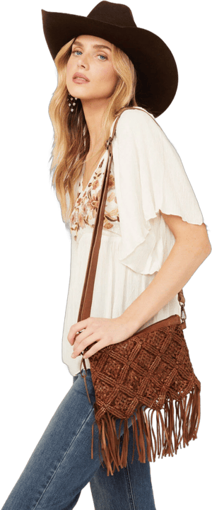 Shyanne Women's Western Heritage Fringe Crossbody Bag