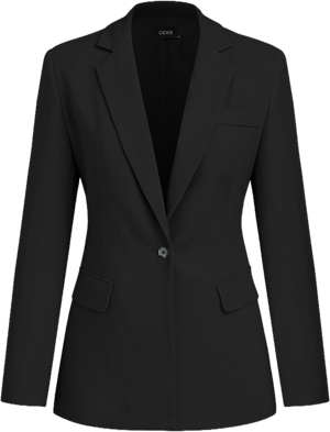 Siren Collar Button Split Blazer