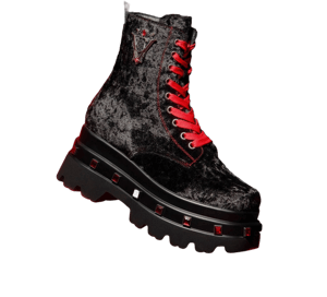 Volterra Velvet Crow Platform Boots