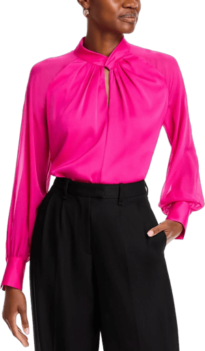 Elie Tahari Women's The Valentine Silk Blend Blouse