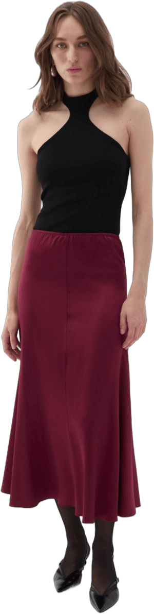 Nocturne Women's Elastic Midi Skirt