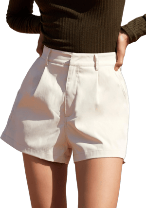 Floerns Women's Casual High Waist Wide Leg Shorts with Pockets